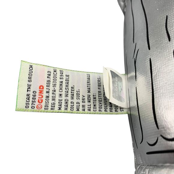 Gund Sesame Street Oscar The Grouch Plush In Garbage Can Stuffed Animal Toy 9" - Picture 7 of 8